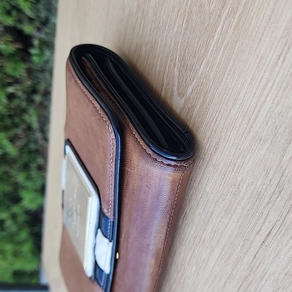 L.A.M.B. Brown Black and White Wallets with Structured Design - Picture 7 of 14